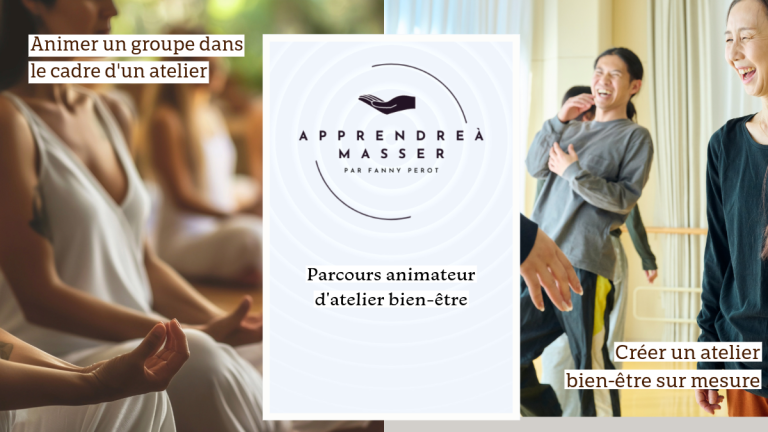 Une personne méditant, avec sur une activité bien-être. parcours formation animateur en atelier bien-être