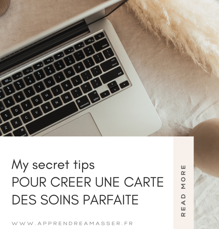 blog bien-être - créer une carte des soins parfaite